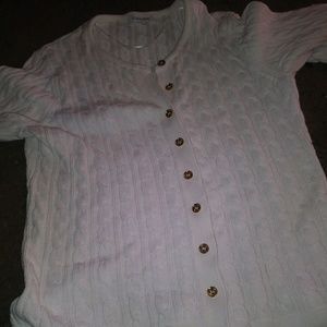Calvin Klein Knitted Button Up Sweater